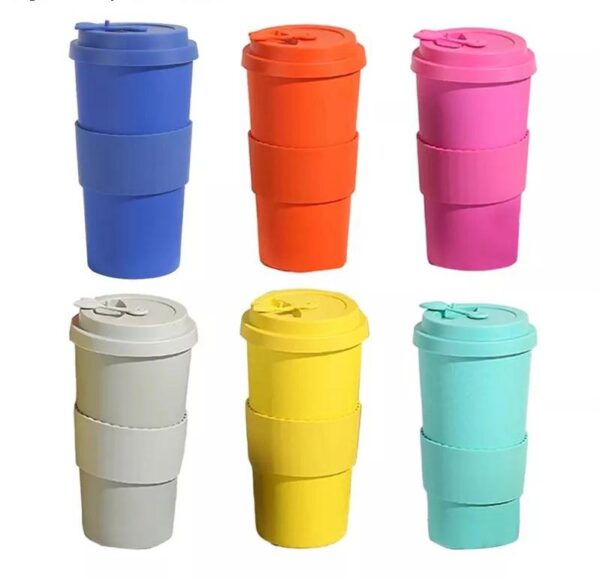 Mug Color solido- fibra de Bambú Capacidad 16 oz (500 ml ) - Image 2