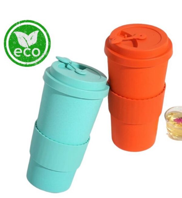 Mug Color solido- fibra de Bambú Capacidad 16 oz (500 ml ) - Image 4